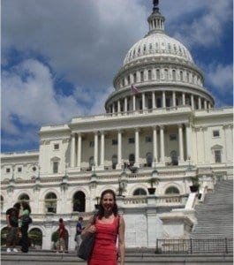 Heather Ferguson, Founder and Executive Director of the Lymphedema Advocacy Group, during her first trip to advocate for the Lymphedema Treatment Act.