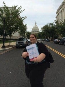 Sarah in DC advocating for the LTA